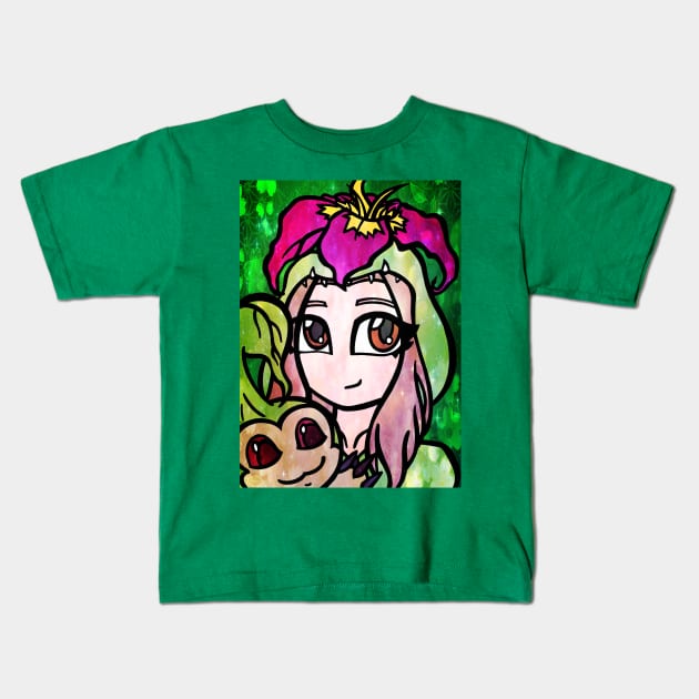 Mimi and Tanemon Kids T-Shirt by ScribbleSketchScoo